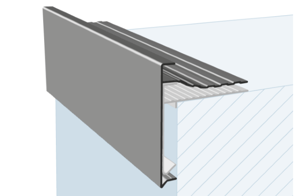 Aluminium dakrandprofiel voor nieuwbouw en renovatie